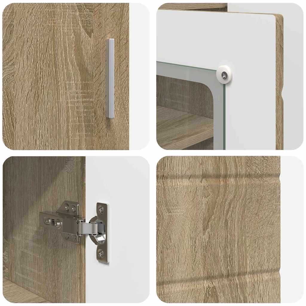 Sideboard Sonoma oak 55.5 x 29 x 100 cm Engineered wood